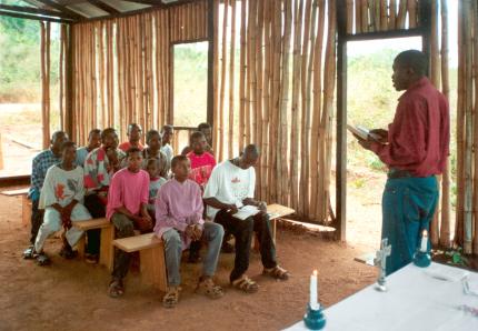Catechismo nella cappella di un villaggio alla periferia di Ibadan