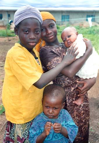 Piccoli abitanti del villaggio di Ibadan