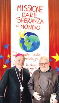 Prato: Mons. Gaetano Bonicelli con P. Corrado Trivelli Segretario delle Missioni   
