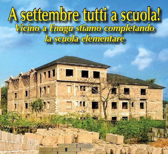 A settembre tutti a scuola, vicino a Enugu stiamo completando la scuola elementare